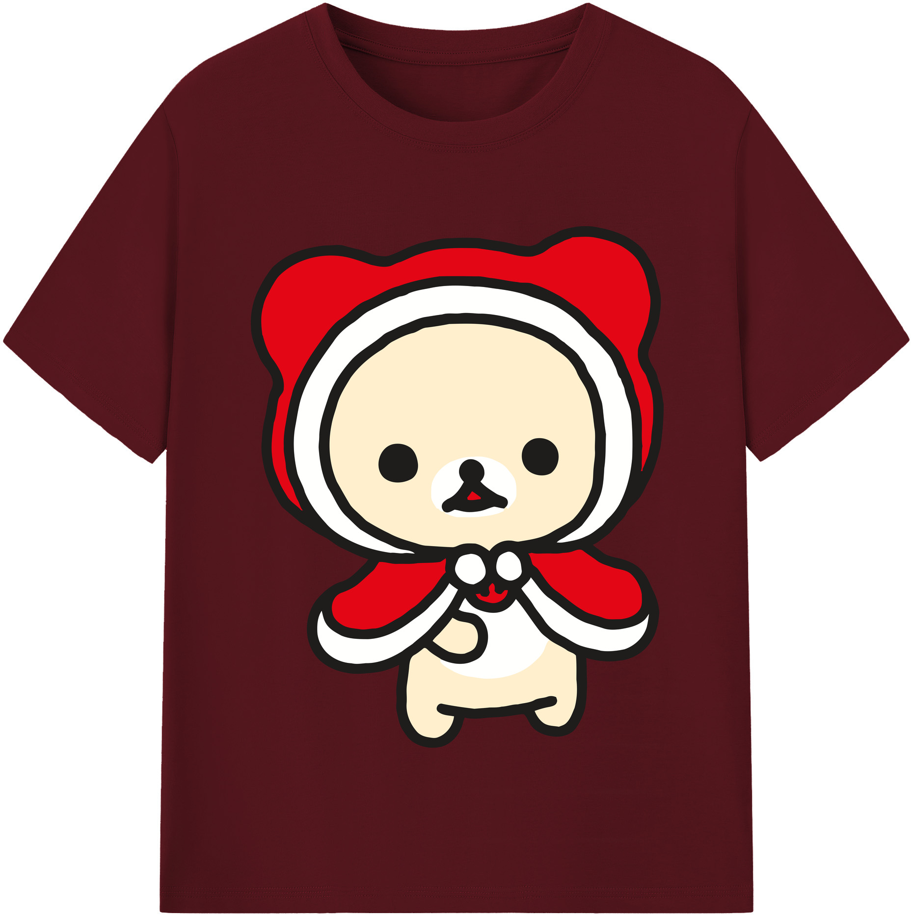 （画像用） リラックマ リラックマ キイロイトリ Rilakkuma Korilakkuma Kiiroitori 綿100％半袖Tシャツ（フロントプリント）